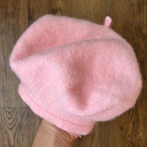 Pink Wool Beret